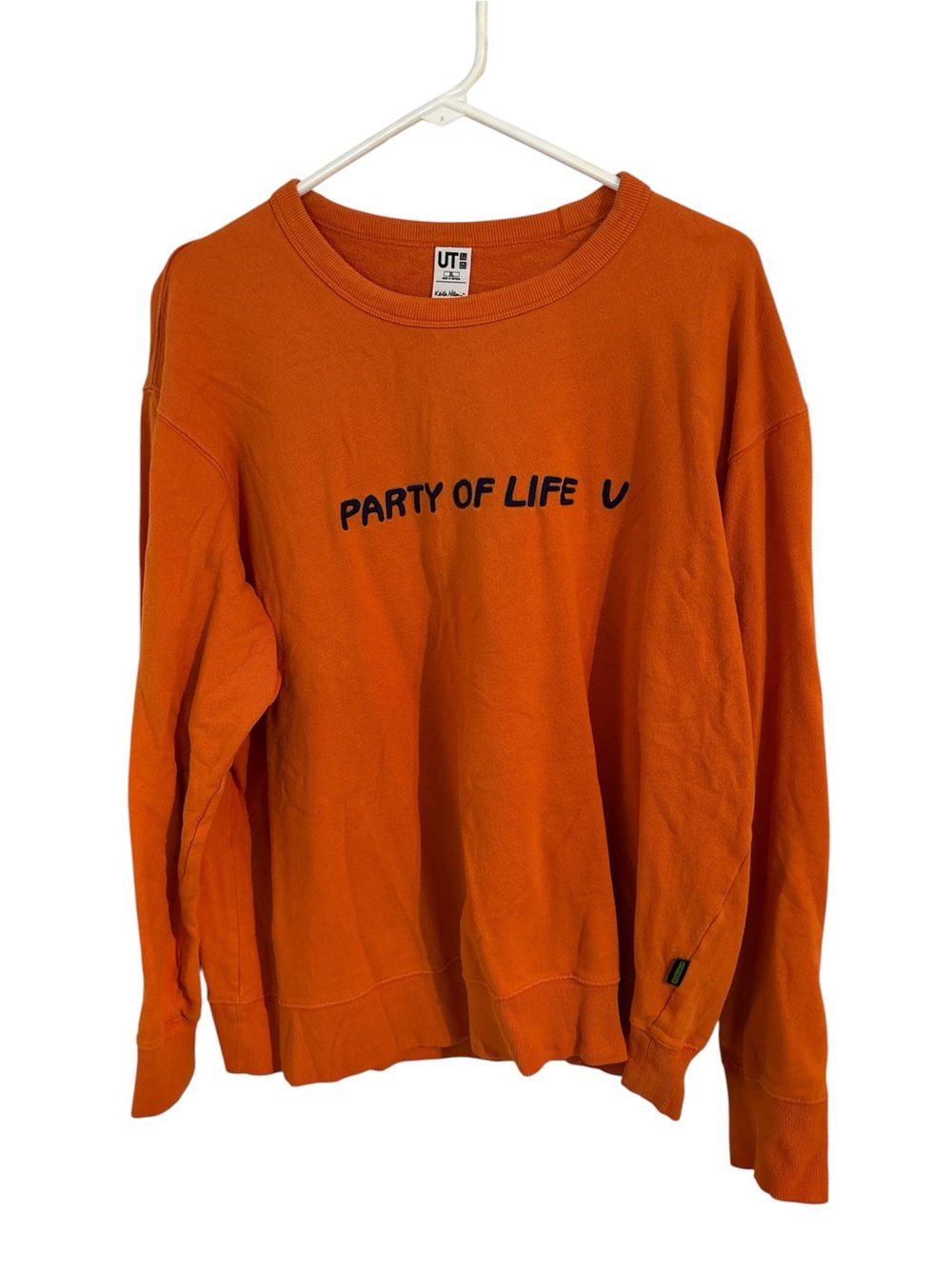 Uniqlo Orange 'Party of Life' Crewneck Sweatshirt